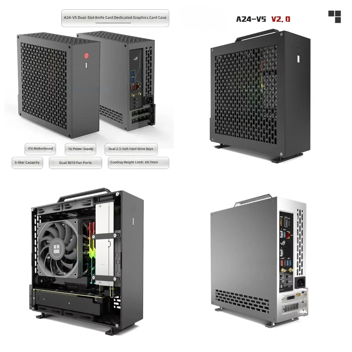 Pc Chassis - Alimentatore 5 Litri Mini A24-V5 2.0